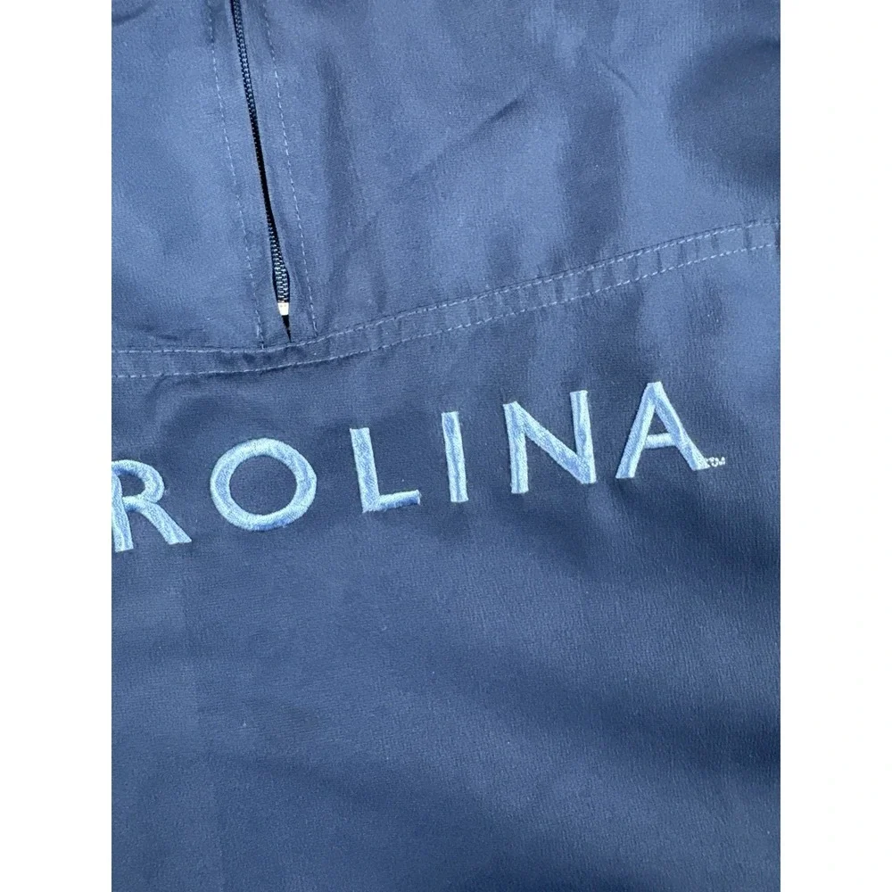Nike Team North Carolina Tar Heels Pullover Windbreaker Jacket XL Blue Y2K